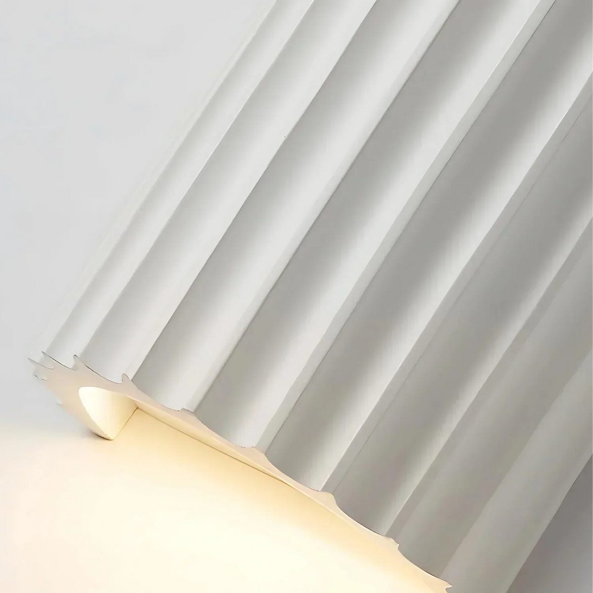 Wall Sconce | Textured Resin Shade | Warm Diffused Light