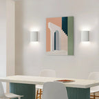 Wall Sconce | Textured Resin Shade | Warm Diffused Light