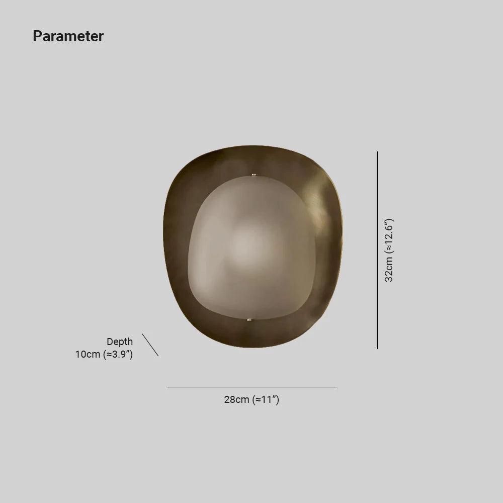 Wall Sconce | Three-Color LED & Glass Shade
