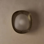 Wall Sconce | Three-Color LED & Glass Shade