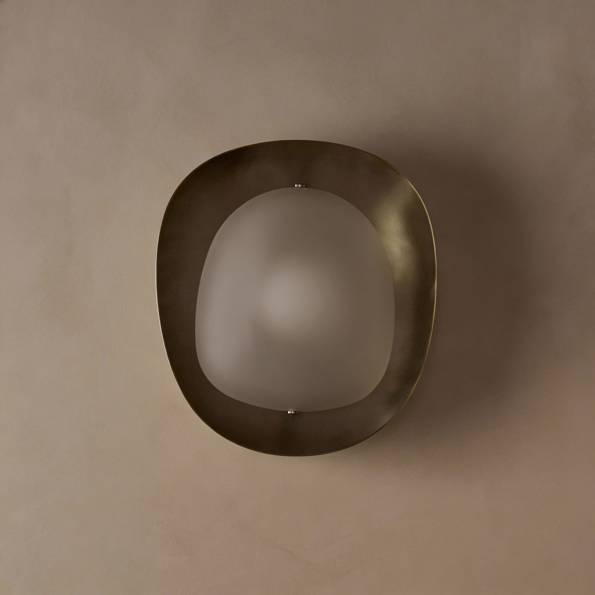 Wall Sconce | Three-Color LED & Glass Shade