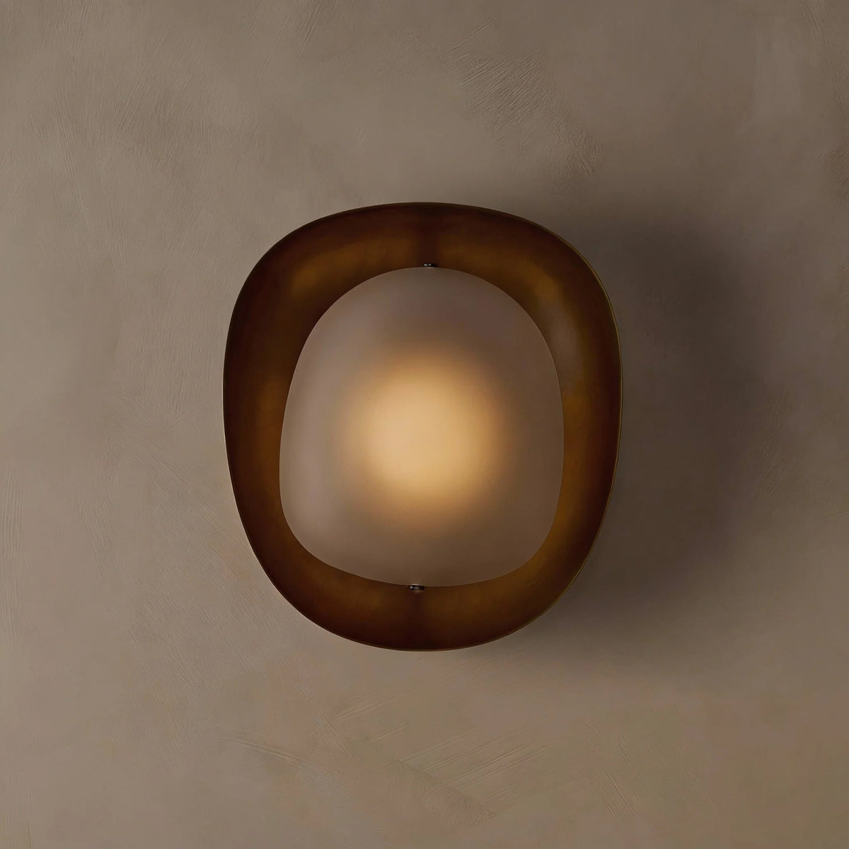 Wall Sconce | Three-Color LED & Glass Shade