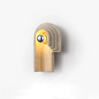Wall Sconce | Travertine Body & E26/E27 Socket | 15 cm Diameter