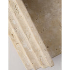 Wall Sconce | Travertine Body & E26/E27 Socket | 15 cm Diameter