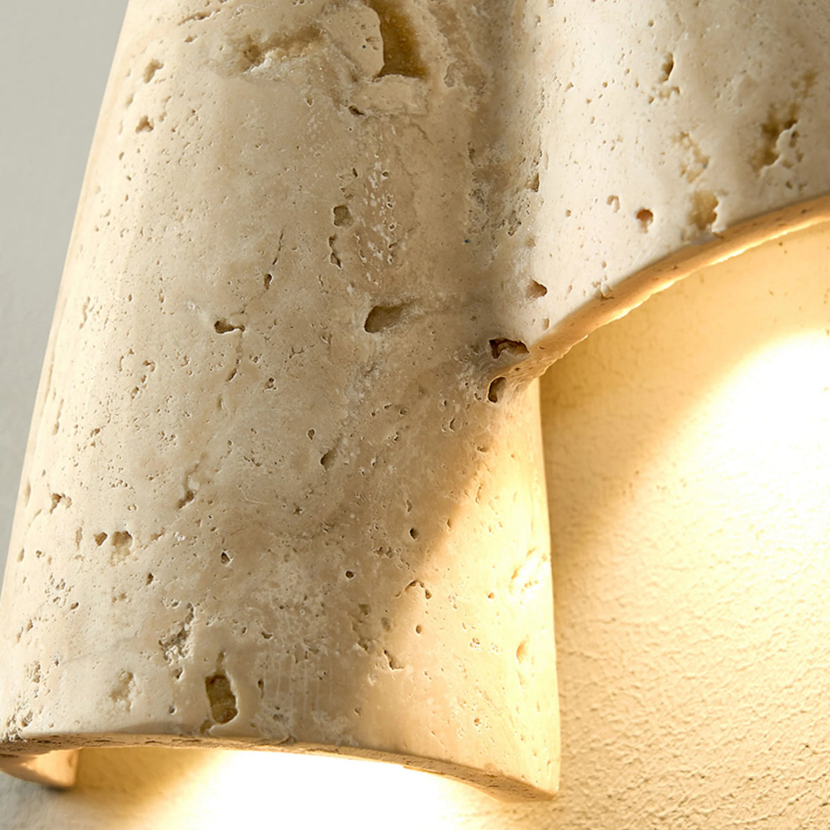 Wall Sconce | Travertine Body & G9 Socket | 27 cm Height