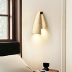 Wall Sconce | Travertine Body & G9 Socket | 27 cm Height