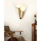 Wall Sconce | Travertine Body & G9 Socket | 27 cm Height
