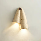 Wall Sconce | Travertine Body & G9 Socket | 27 cm Height