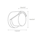 Wall Sconce | Travertine Body & Glass Shade