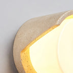 Wall Sconce | Travertine Body & Glass Shade