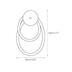 Wall Sconce | Travertine Body & Integrated LED | 32 x 45 cm