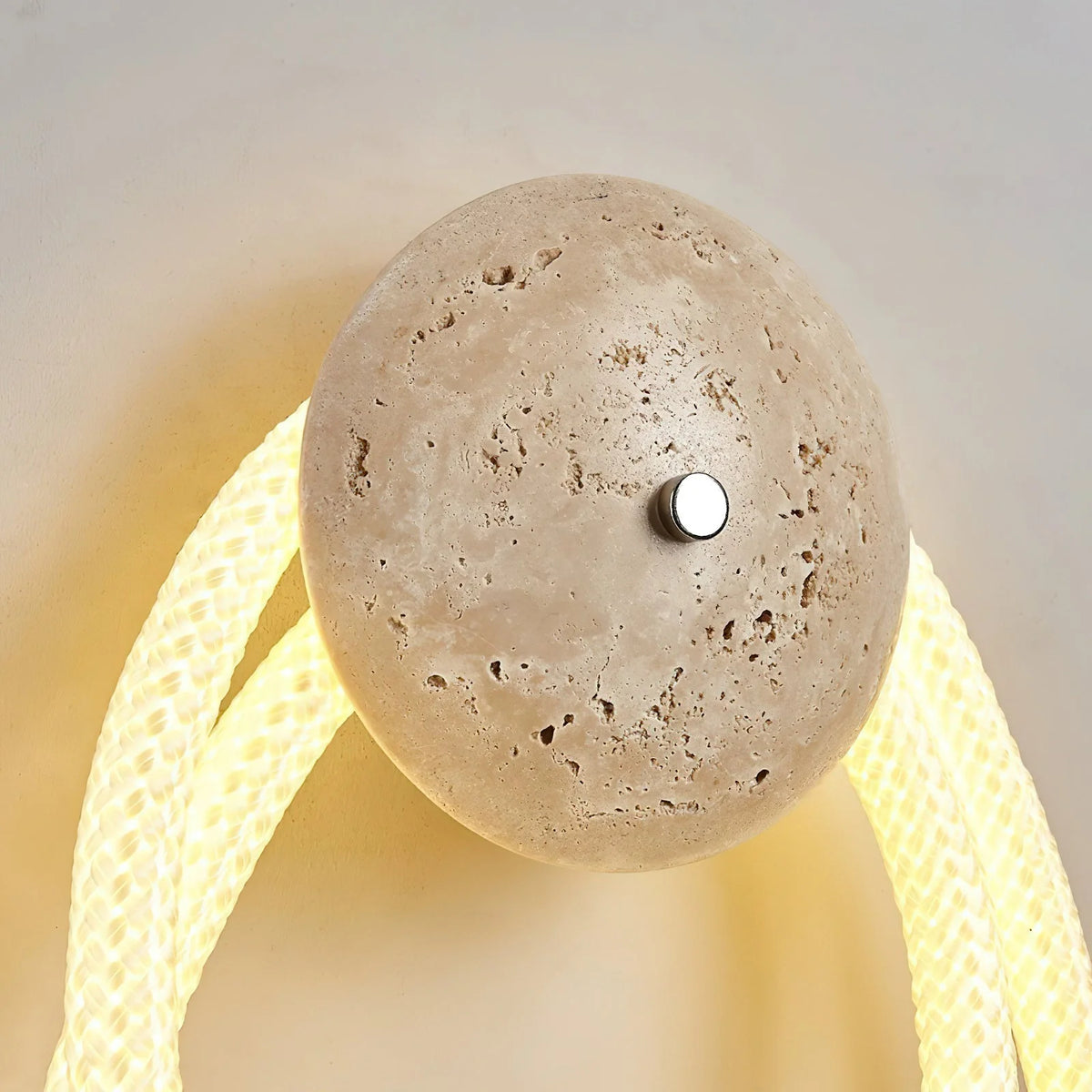 Wall Sconce | Travertine Body & Integrated LED | 32 x 45 cm