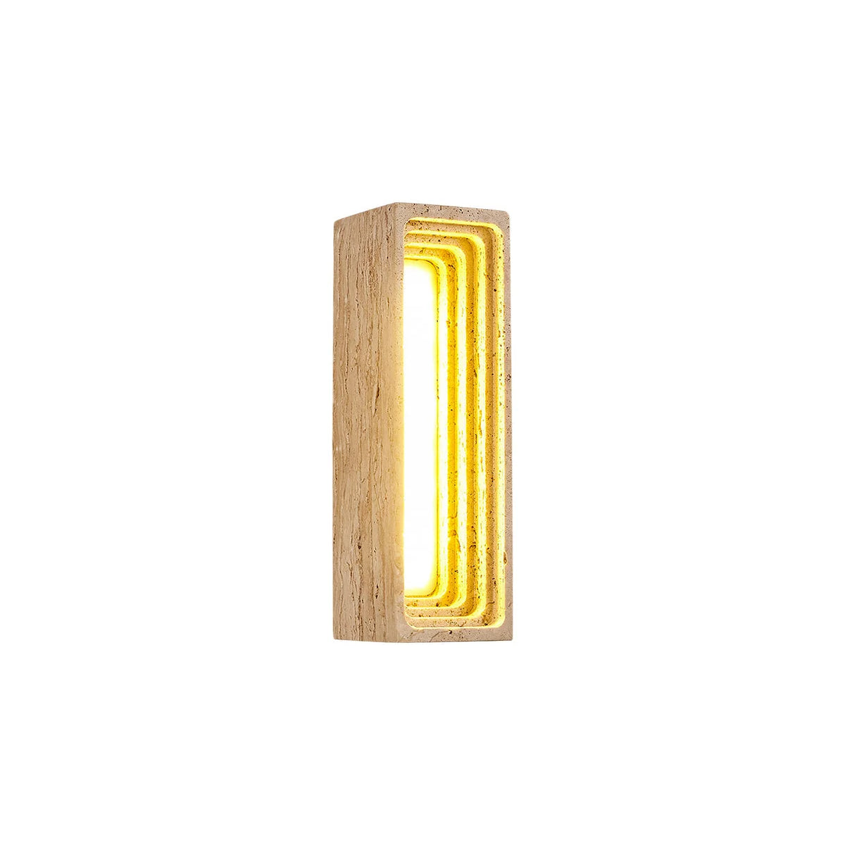 Wall Sconce | Travertine & Integrated LED | 23 cm Height