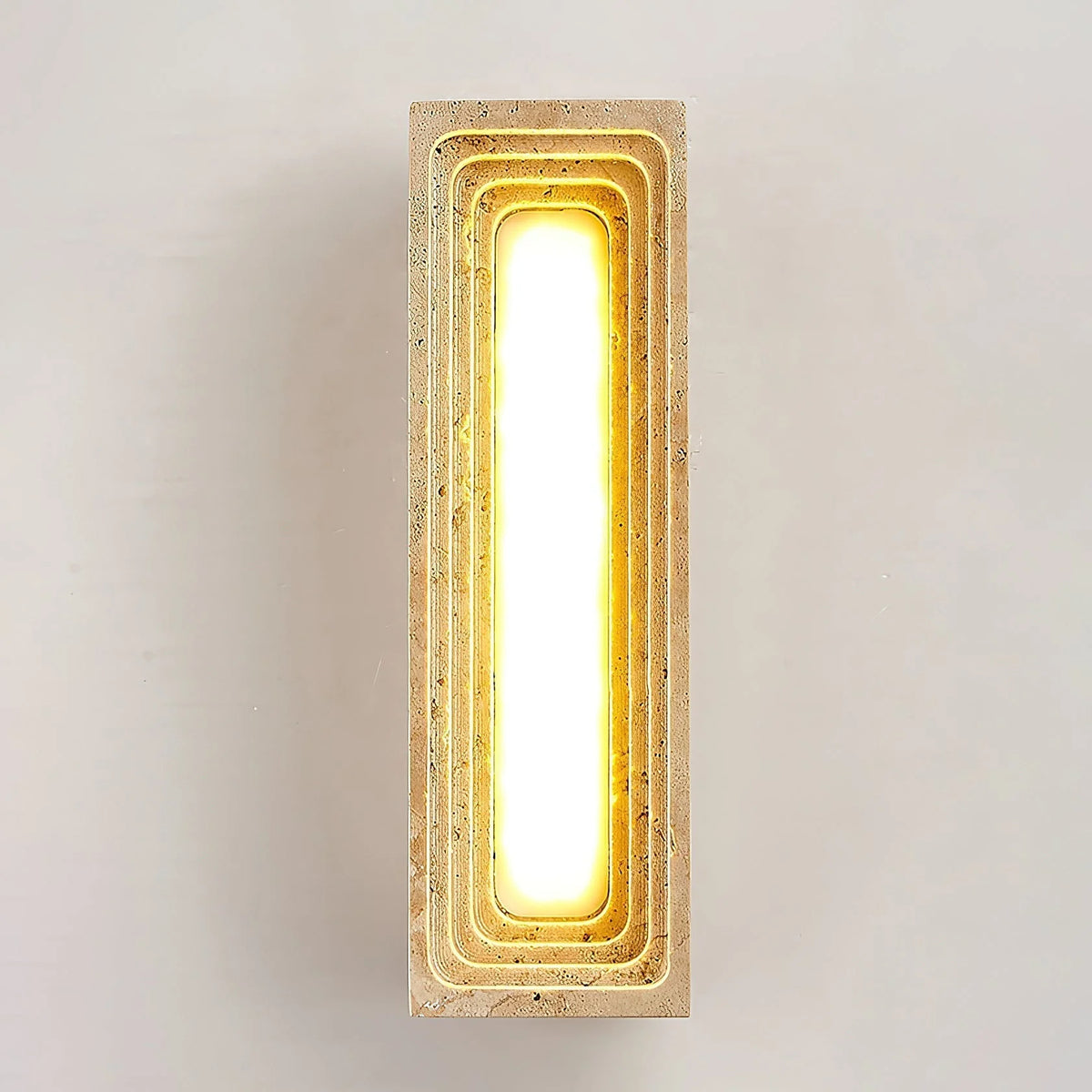 Wall Sconce | Travertine & Integrated LED | 23 cm Height