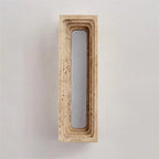 Wall Sconce | Travertine & Integrated LED | 23 cm Height