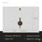 Wall Sconce | Tri-Color LED & Metal-Acrylic