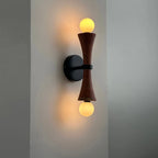 Wall Sconce | Two-Arm Travertine & Jade Body