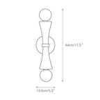 Wall Sconce | Two-Arm Travertine & Jade Body