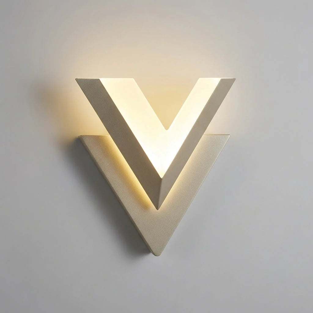 Wall Sconce | V-Shaped Dual-Layer & Energy-Efficient LED | Vertical Or Horizontal Mount