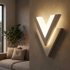 Wall Sconce | V-Shaped Dual-Layer & Energy-Efficient LED | Vertical Or Horizontal Mount