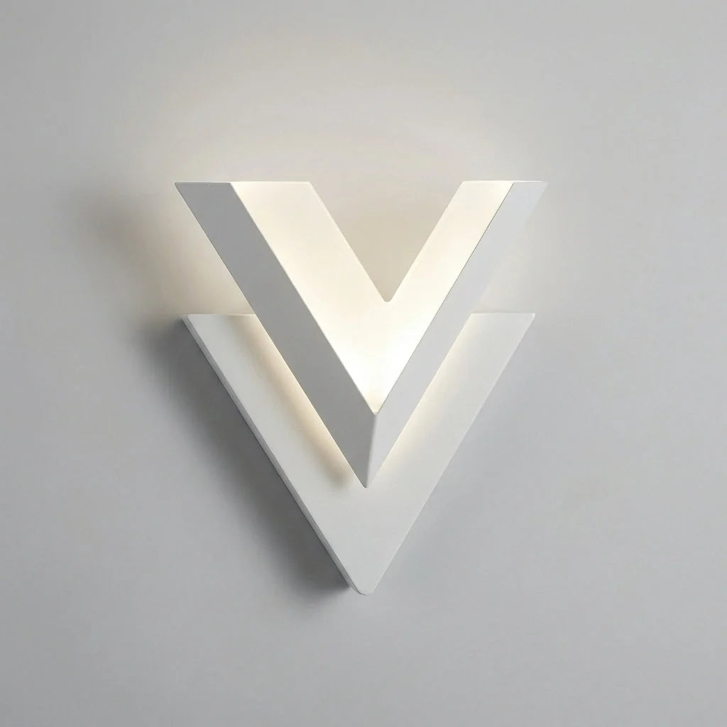 Wall Sconce | V-Shaped Dual-Layer & Energy-Efficient LED | Vertical Or Horizontal Mount