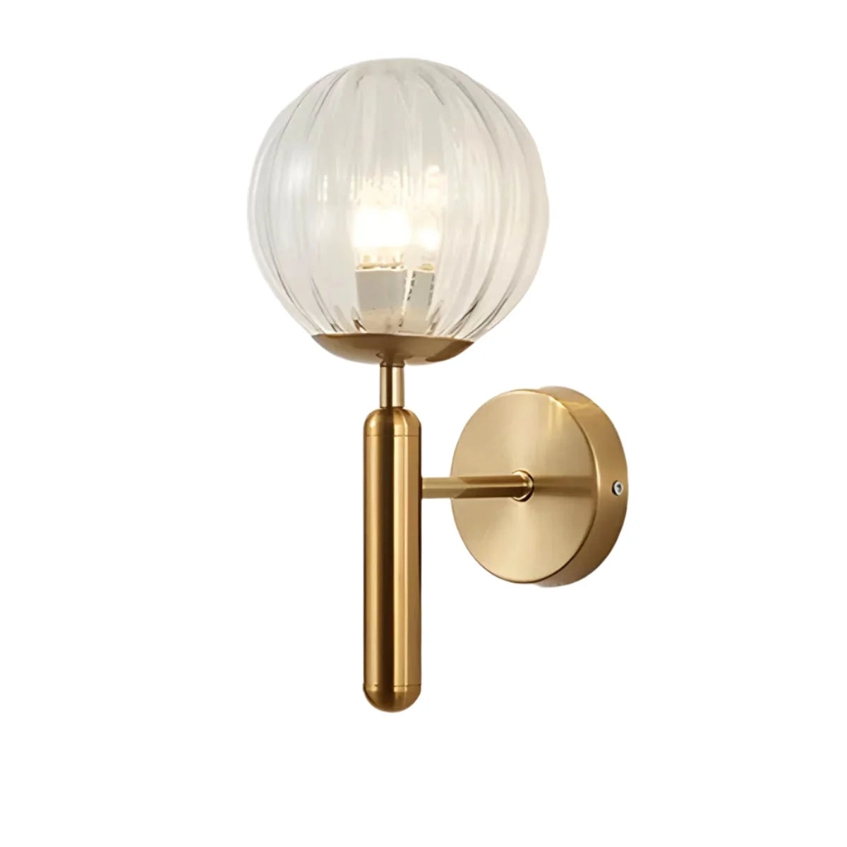 Wall Sconce | Vintage Glass & Metal | E27 Socket