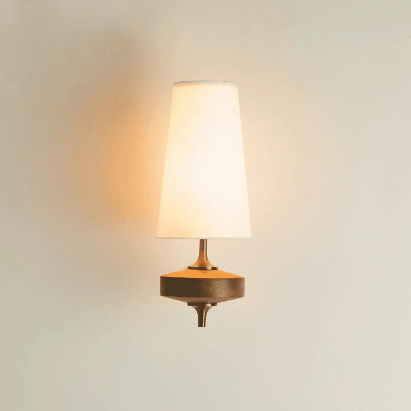 Wall Sconce | Walnut Wood & Antique Brass | 1- Or 2-Arm Options