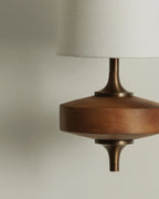Wall Sconce | Walnut Wood & Antique Brass | 1- Or 2-Arm Options