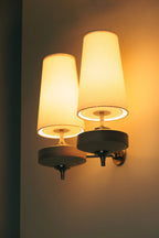Wall Sconce | Walnut Wood & Antique Brass | 1- Or 2-Arm Options