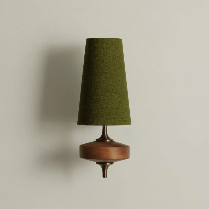 Wall Sconce | Walnut Wood & Antique Brass | 1- Or 2-Arm Options