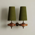Wall Sconce | Walnut Wood & Antique Brass | 1- Or 2-Arm Options