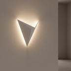 Wall Sconce | Triangular Minimalist Design | Metal & Acrylic
