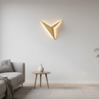 Wall Sconce | Triangular Minimalist Design | Metal & Acrylic