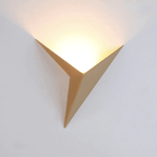 Wall Sconce | Triangular Minimalist Design | Metal & Acrylic