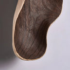 Wall Sconce | Wood Body & Glass Shade | 39 cm Height