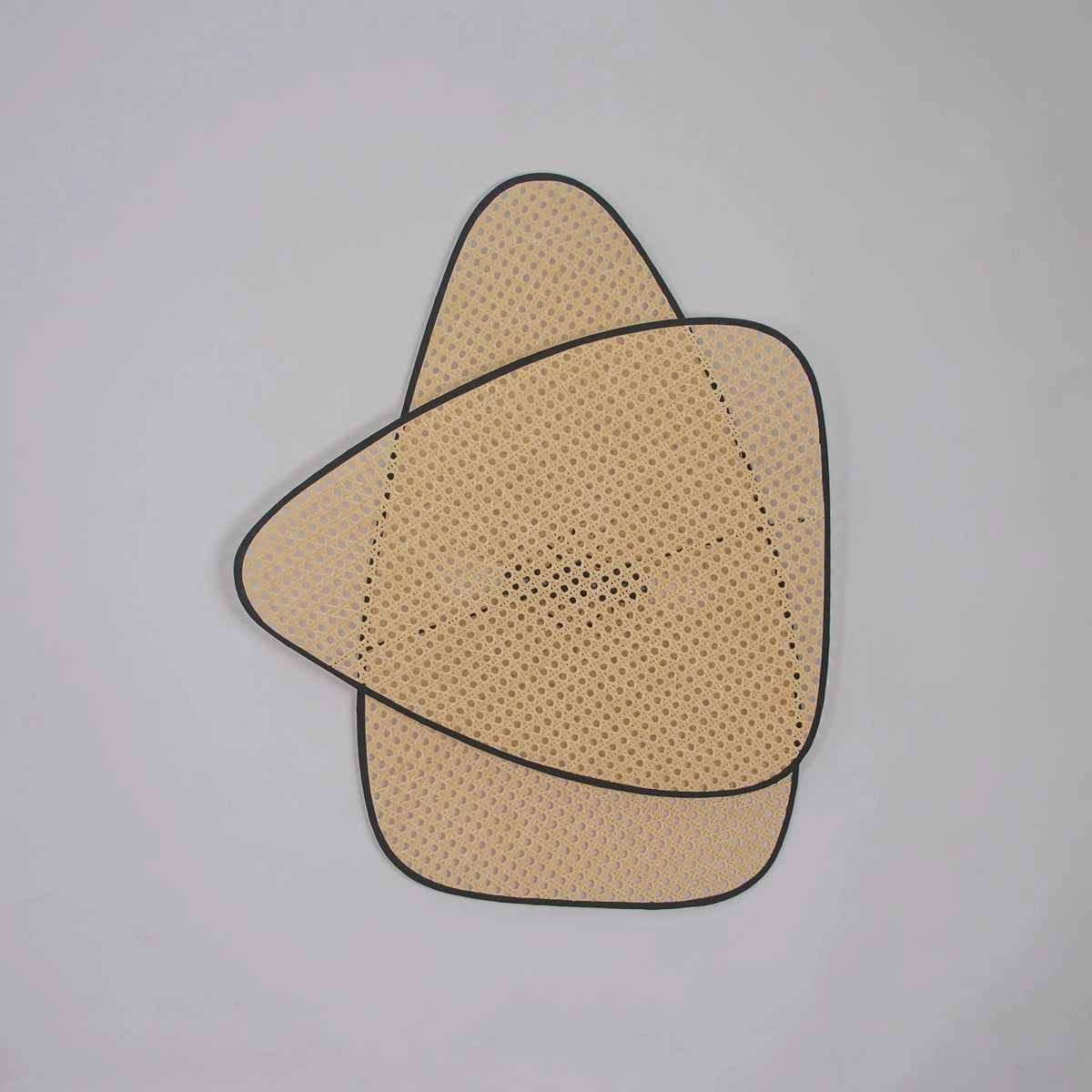 Wall Sconce | Woven Bamboo Shade & Black Metal Backplate | Two Sizes