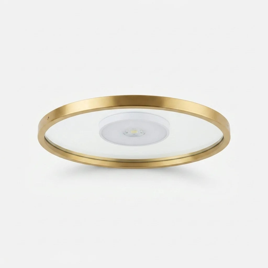 Wall Shelf | Built-In LED & USB-Rechargeable | Gold Finish