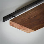 Wall Shelf | Live-Edge Solid Acacia & Floating Mount