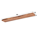 Wall Shelf | Live-Edge Solid Acacia & Floating Mount