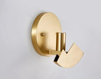 Wandleuchte | Poliertes Messing & Alabaster-Schirm | 20 cm Durchmesser