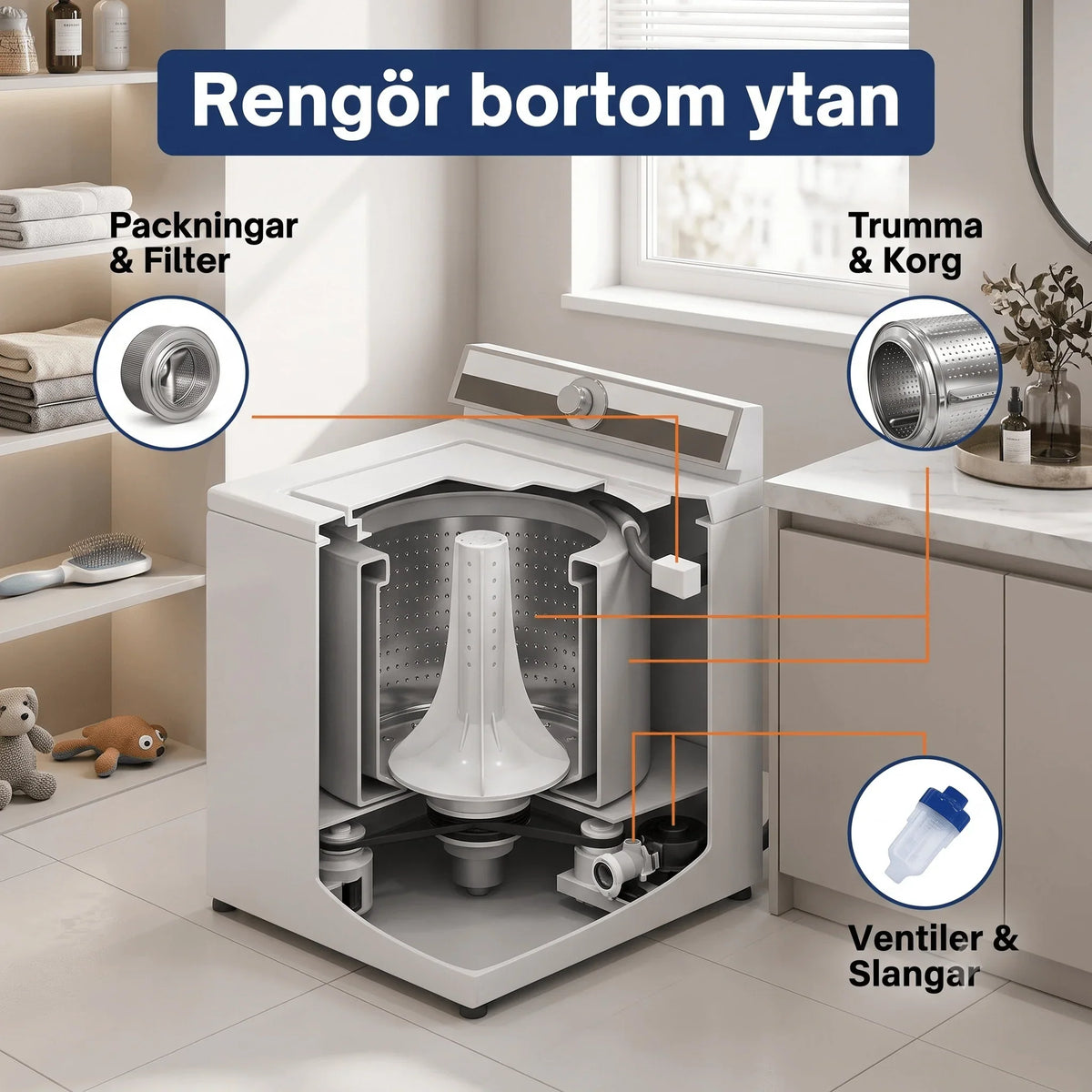 Washing Machine Cleaner Tablets | Deep-Cleaning & Pet Odor Removal