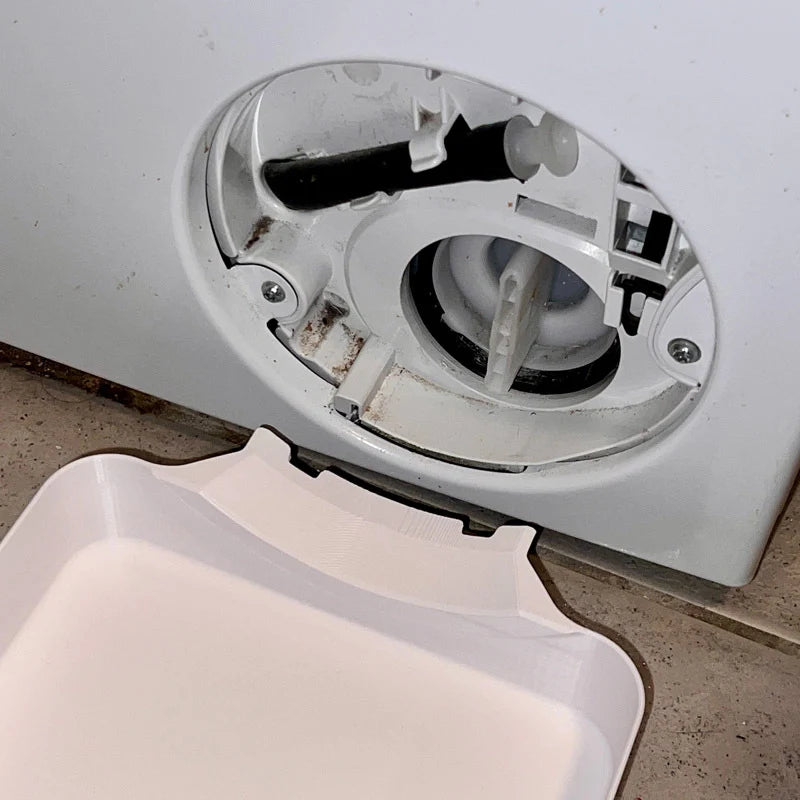 Washing Machine Drain Tray | Low-Profile Water Collection | Fits Most Machines