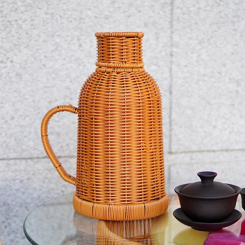 Wasserkrug | Handgefertigt Geflochten & Umweltfreundlich | 28 cm Hoch