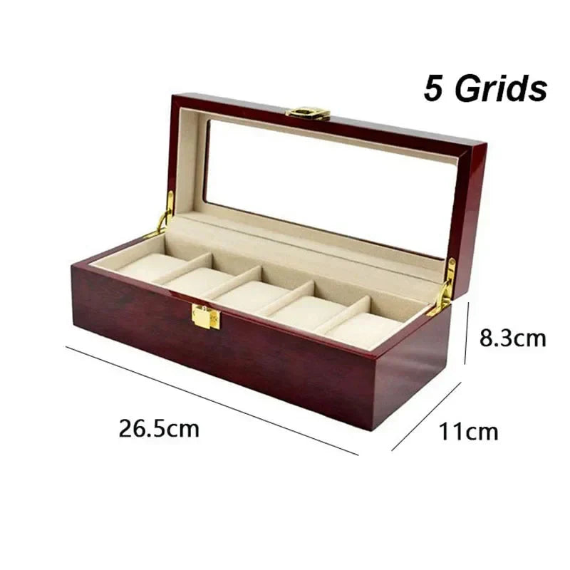 Watch Box | Wooden & Removable Compartments | Customizable Layout