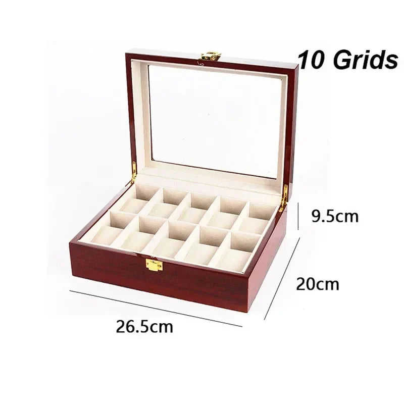 Watch Box | Wooden & Removable Compartments | Customizable Layout