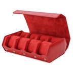 Watch Case | Genuine Leather & Cushioned Slots | 6 or 8 Slots