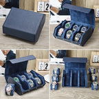 Watch Case | Genuine Leather & Cushioned Slots | 6 or 8 Slots