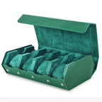 Watch Case | Genuine Leather & Cushioned Slots | 6 or 8 Slots