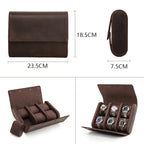 Watch Organizer Box | Genuine Leather & Padded Slots | 6 or 8 Slots
