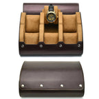 Watch Organizer Roll | PU Leather Foldable Travel Design | Multiple Slots